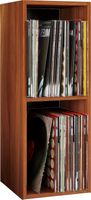 Schallplatten-Regal "Platto 2-Fach" Kern-Nussbaum