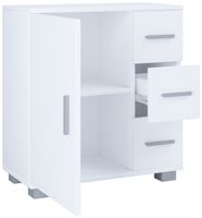 Midischrank mit 3 Schubladen Zalo XL Weiß