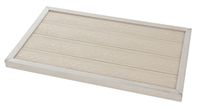 WPC Outdoor-Bodenelement für Solarduschen & Poolleitern, ca. 101 x 63 x 5,5 cm - Lichtgrau