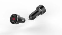DUAL USB Auto Ladegerät 2 x 2,4 A mit Spannungsanzeige