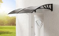 XXL Design-Vordach, aus Polycarbonat ca. 200 x 100 cm - Anthrazit