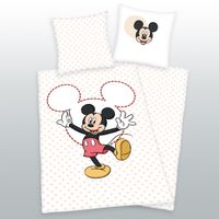 Mickey Mouse Bettwäsche Größe 80x80 + 135x200 cm