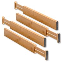 Schubladentrenner, 4er Pack, Bambus