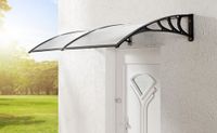 XXL Design-Vordach, mit Polycarbonat ca. 200 x 100 cm - Transparent