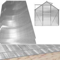 14er-Set Hohlkammerstegplatten- Polycarbonat, je ca. 118 x 58 cm
