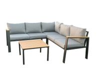 15tlg. Alu-Lounge LIROY grau/anthrazit
