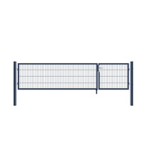 Doppelflügel Gartentor ADITUS anthrazit 100 x 350 cm