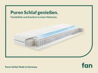 f.a.n. 7-Zonen-Tonnentaschenfederkern-Matratze 090x200 cm, H2
