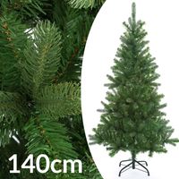 Weihnachtsbaum PE  PVC inkl Ständer 140cm dunkelgrün