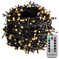 Lichterkette 200 LED mit Fernbedienung 20m warm weiß
