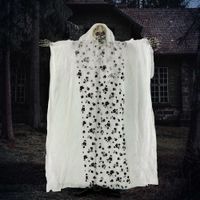 175cm Halloween Dekoration Skelettbraut mit Spezialeffekten und Soundfunktion