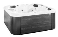 Outdoor Whirlpool MALAGA inkl. Abdeckung & Treppe mit Wärmeisolierung für 5 Personen