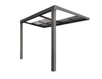Terrassenüberdachung Veranda Slide-roof aus Aluminium, ca.3 x 3 m - Anthrazit