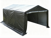 Folien Autogarage, ca. 365 x 487 x 250 cm - Grau