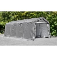 Folien Autogarage, ca. 365 x 487 x 250 cm - Grau
