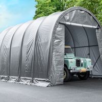 Folien Autogarage, ca. 420 x 605 x 365 cm - Grau