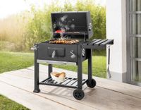 Grillwagen Dallas, ca. 113 x 61,5/67 x 106 cm - Schwarz