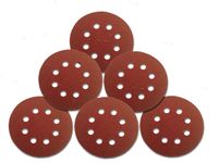 150 Stück Klett 125 mm Schleifscheiben Schleifpapier 8 Loch Körnung 24