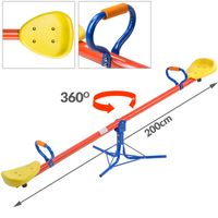Spielwerk Gartenwippe 200x67x70cm - 360° drehbar - 70cm Höhe max. 70kg