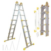 Alu Teleskopleiter, 4x5 Sprossen, ausziehbar