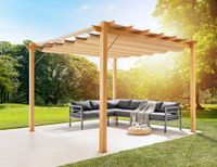Pavillon "Pergola" aus Aluminium, ca. 350 x 505 x 236 cm – Buche