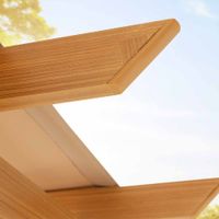 Pavillon "Pergola" aus Aluminium,, ca. 350 x 350 x 236 cm – Buche