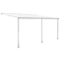 Terrassendach/Veranda, aus Aluminium ca. 557 x 303 x 258 cm - Weiß