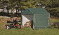 ShelterLogic Stahl Folien Zeltgarage Gerätehaus 3,24m² grün 180x180x180 cm