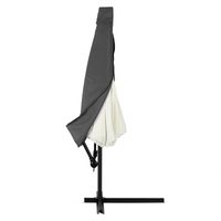 Kingsleeve Abdeckung Ampelschirm Sonnenschirm Anthrazit 3m