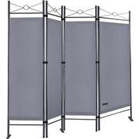 Casaria Paravent Anthrazit 180x163cm