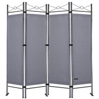 Casaria Paravent Anthrazit 180x163cm