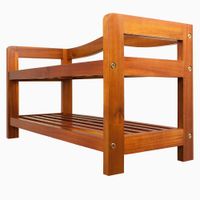 Casaria Schuhregal Akazienholz 2 Etagen