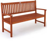 Casaria Gartenbank Maxima Eukalyptusholz 152x55x90cm