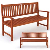 Casaria Gartenbank Maxima Eukalyptusholz 152x55x90cm