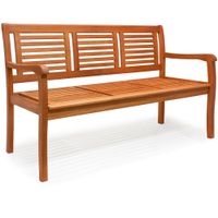 Casaria Gartenbank Eukalyptusholz 153x90x60cm