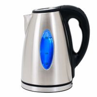 monzana Wasserkocher Silber/Schwarz Edelstahl 1,7L