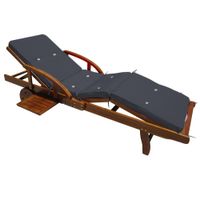 Detex Auflage Sunlounger Anthrazit 195x55x5cm