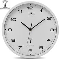 monzana Funkwanduhr Weiß Ø31cm