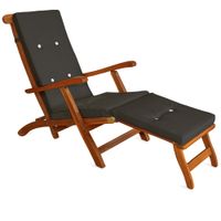 Detex Auflage Sonnenliege Anthrazit 173x43x6cm