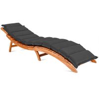 Detex Auflage Sonnenliege Anthrazit 183x56x7cm