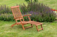 Deckchair Set 3tlg. 2 Deckchair, Klapphocker