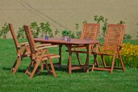 Gartenmöbelset Cordoba 5tlg. Ausziehtisch oval