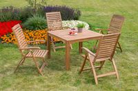 Parabaiba Set 5tlg. Tisch 110x110 cm