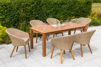 Arrone Set 7tlg. Tisch 185x90 cm