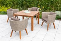 Imperia Set 5tlg. Tisch 110x110 cm