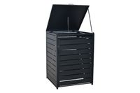 Mülltonnenabdeckung Basis klein Aluminium mit Stahl