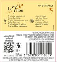 Le Sweet Filou Blanc Frankreich süß - 6er Karton