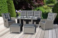18tlg. Dining-Lounge "Canelli" - Braun-Mix