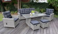 18tlg. Dining-Lounge ASTI im Grau-Mix