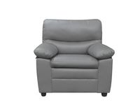 3tlg. Sofa-Set mit hoher Rückenlehne, ca. 202 x 82 x 92 cm - Grau